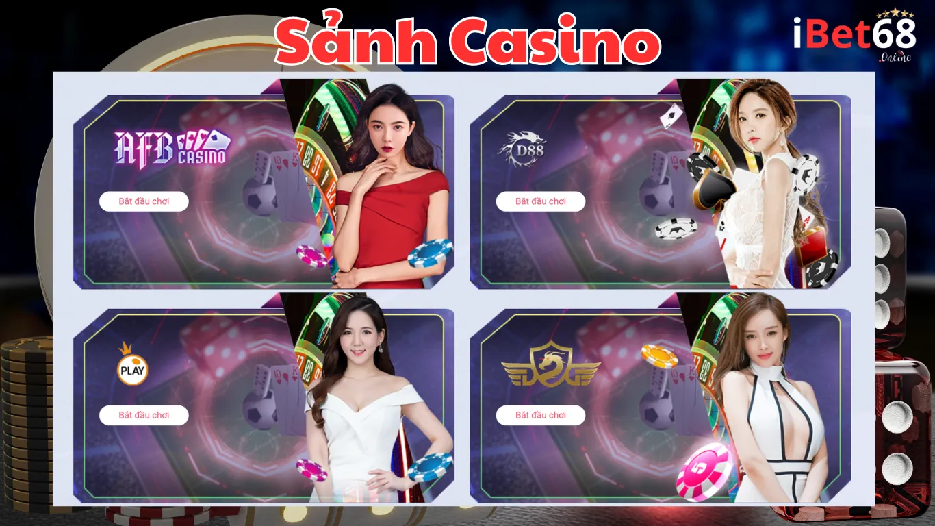 Game hay nhất tại sảnh Casino Ibet68