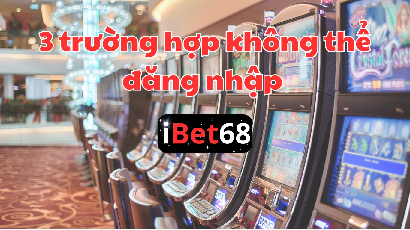 3 trường hợp không thể đăng nhập Ibet68